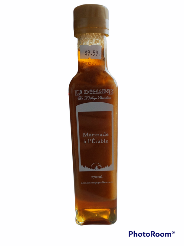 Marinade à l'érable -Le Domaine de l'Ange-Gardien