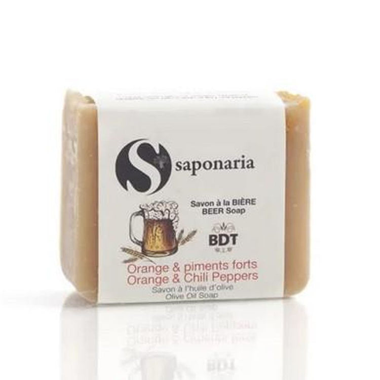 Saponaria - SAVON BIERE BDT ORANGE & PIMENT FORT