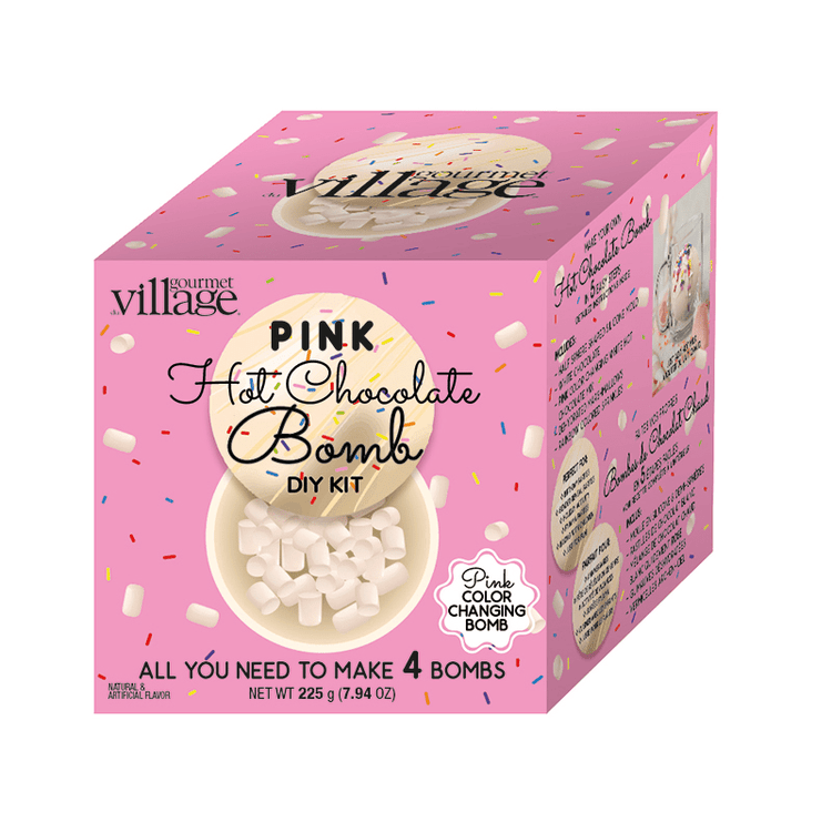 Ensemble pour bombes de chocolat chaud rose
