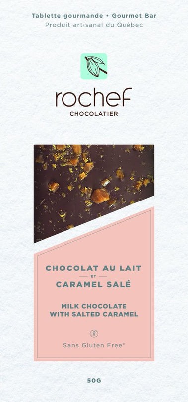 ROCHEF - BARRE LAIT CARAMEL SALÉ 50G