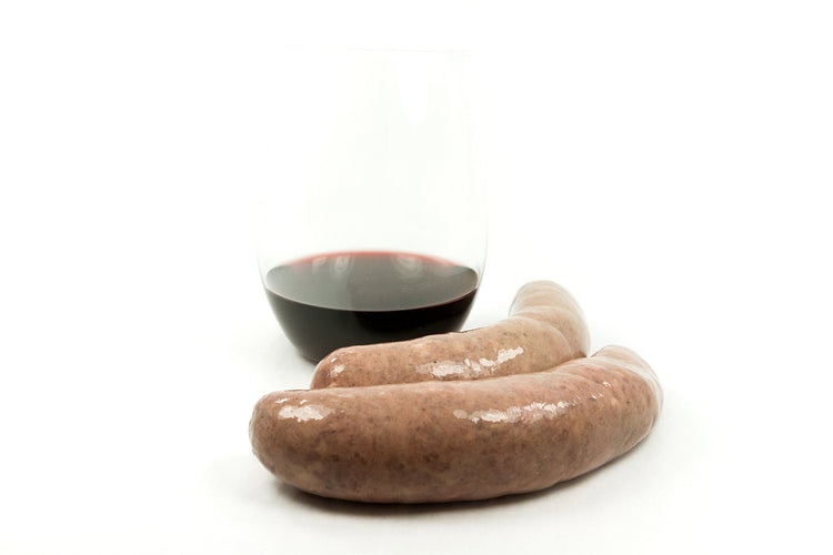 Saucisse Chevreuil et Vin Rouge