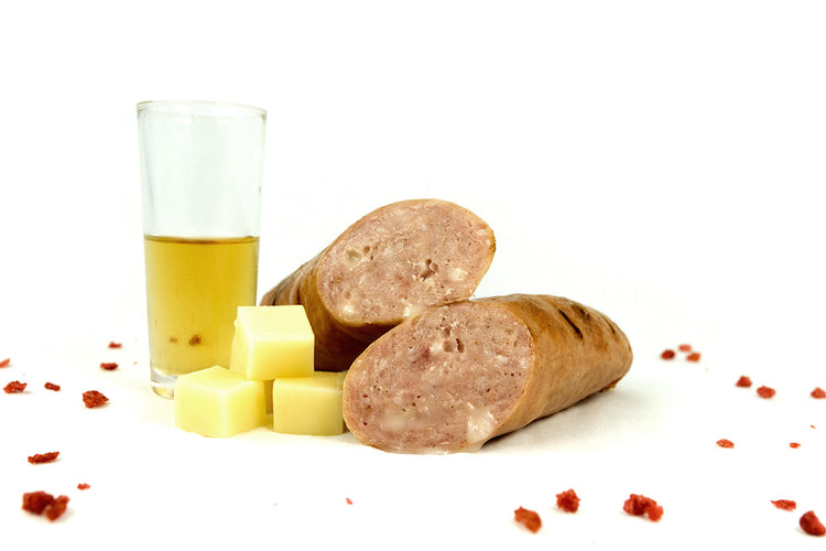 Saucisse Whisky, Bacon et Monterry Jack