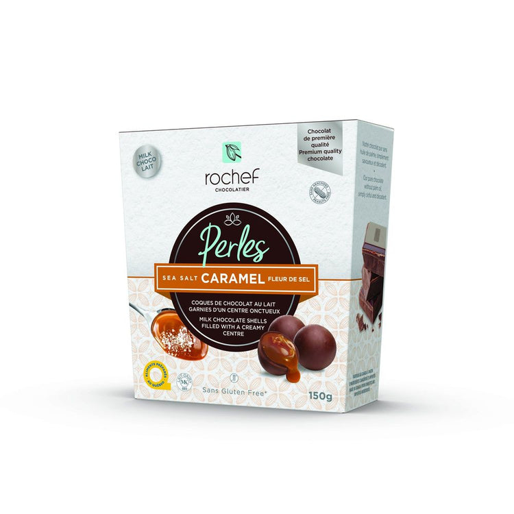 Perles chocolat au lait et caramel salé, 150g